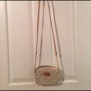 Cream Crossbody MK bag